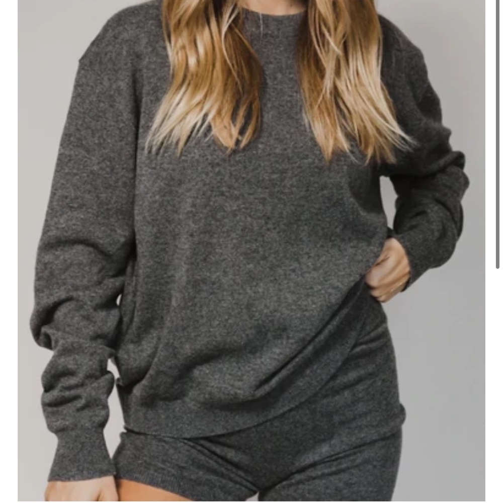 Daily Drills Charcoal Gray Crewneck Sweater